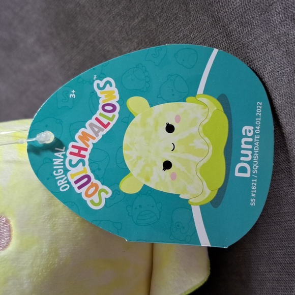 Squishmallows Duna Dumbo (Umbrella) Octopus Yellow Green 5" Plush Toy NWT - Picture 3 of 7